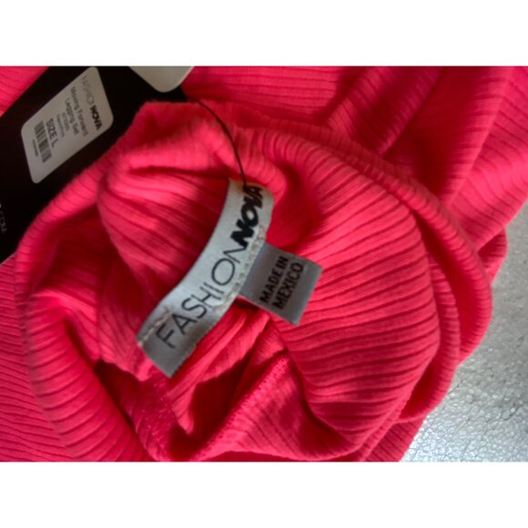 Fashion Nova Moving Forward Matching Set For Women Hot Pink Large‎ Sexy Neon Y2K - Picture 10 of 11